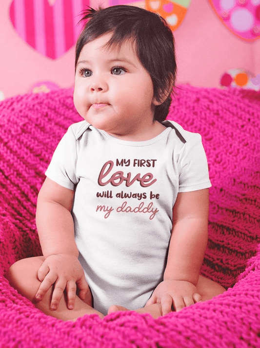 My First Love, Quote Bodysuit Baby's -SmartPrintsInk Designs - The Little Big Store
