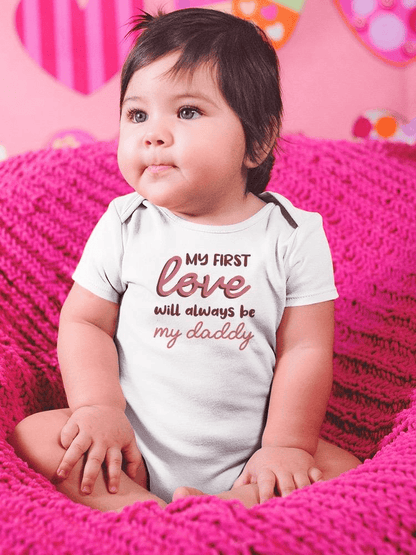 My First Love, Quote Bodysuit Baby's -SmartPrintsInk Designs - The Little Big Store