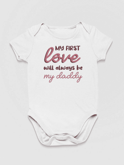 My First Love, Quote Bodysuit Baby's -SmartPrintsInk Designs - The Little Big Store