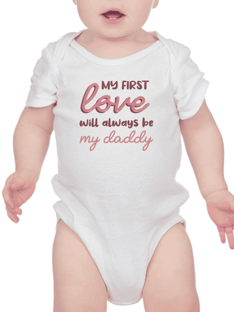 My First Love, Quote Bodysuit Baby's -SmartPrintsInk Designs - The Little Big Store