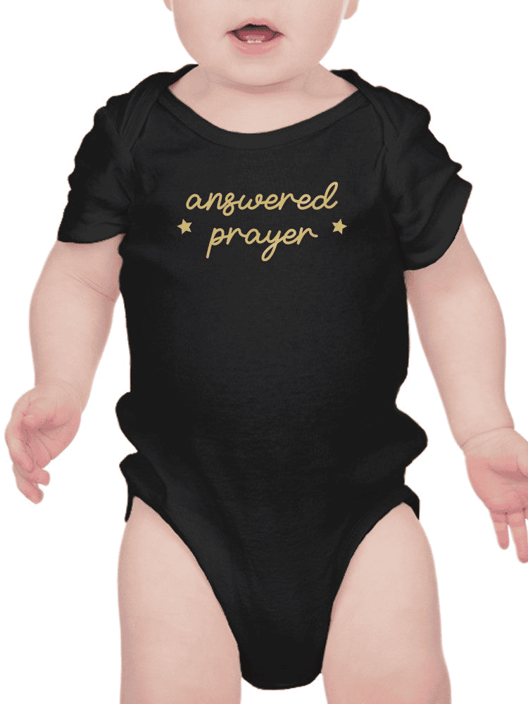 Answered, Quote Bodysuit Baby's -SmartPrintsInk Designs - The Little Big Store