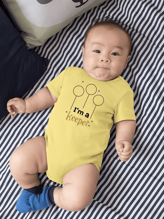 A Keeper, Quote Bodysuit Baby's -SmartPrintsInk Designs - The Little Big Store