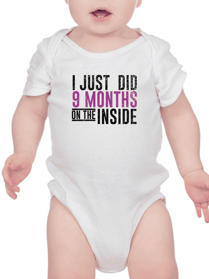 9 Months On The Inside Bodysuit -SmartPrintsInk Designs - The Little Big Store