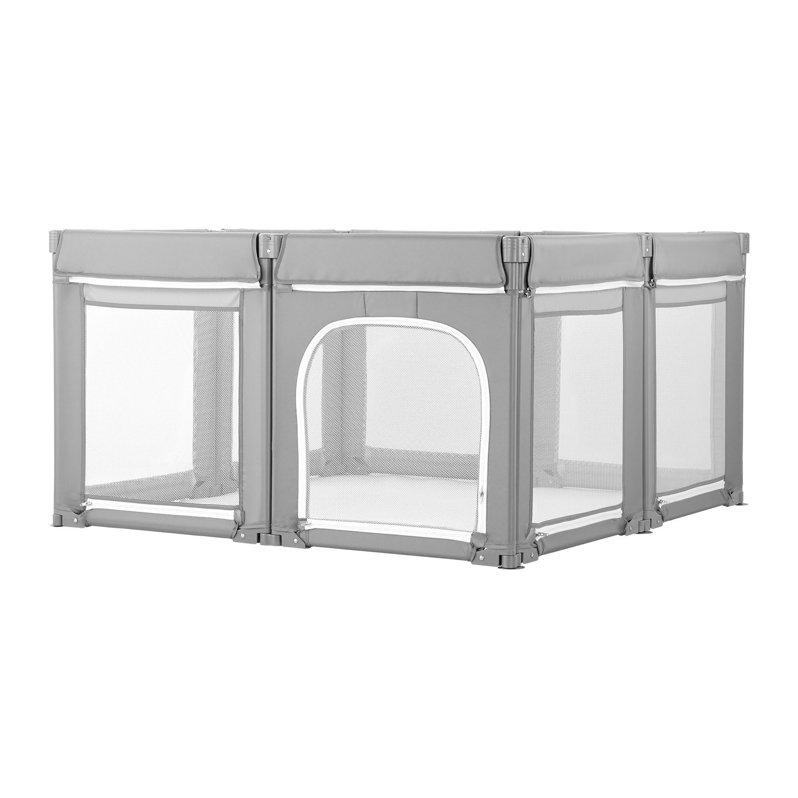 Extra Large Baby Playpen 78.7" x 70.1" - Foldable Kids Play Yard Fence with Zippered Door & Breathable Mesh, Indoor/Outdoor Safety Activity Center
