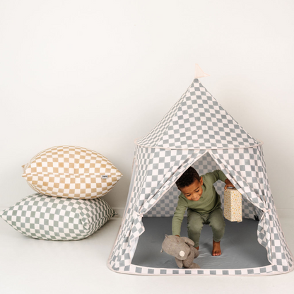 Checker Matcha Play Tent - The Little Big Store