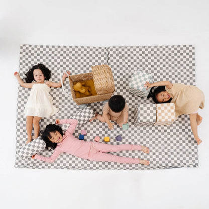 Checker Pepper Organic Cotton Mat - The Little Big Store