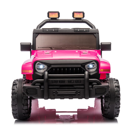 12V Kids Ride On Electric Car W/Parents Control,Dual drive, Four-wheel Suspension,With music,Bluetooth,MP3,USB,with headlights, steering wheel quick release,Slow start for Kids Aged 2-4. - The Little Big Store