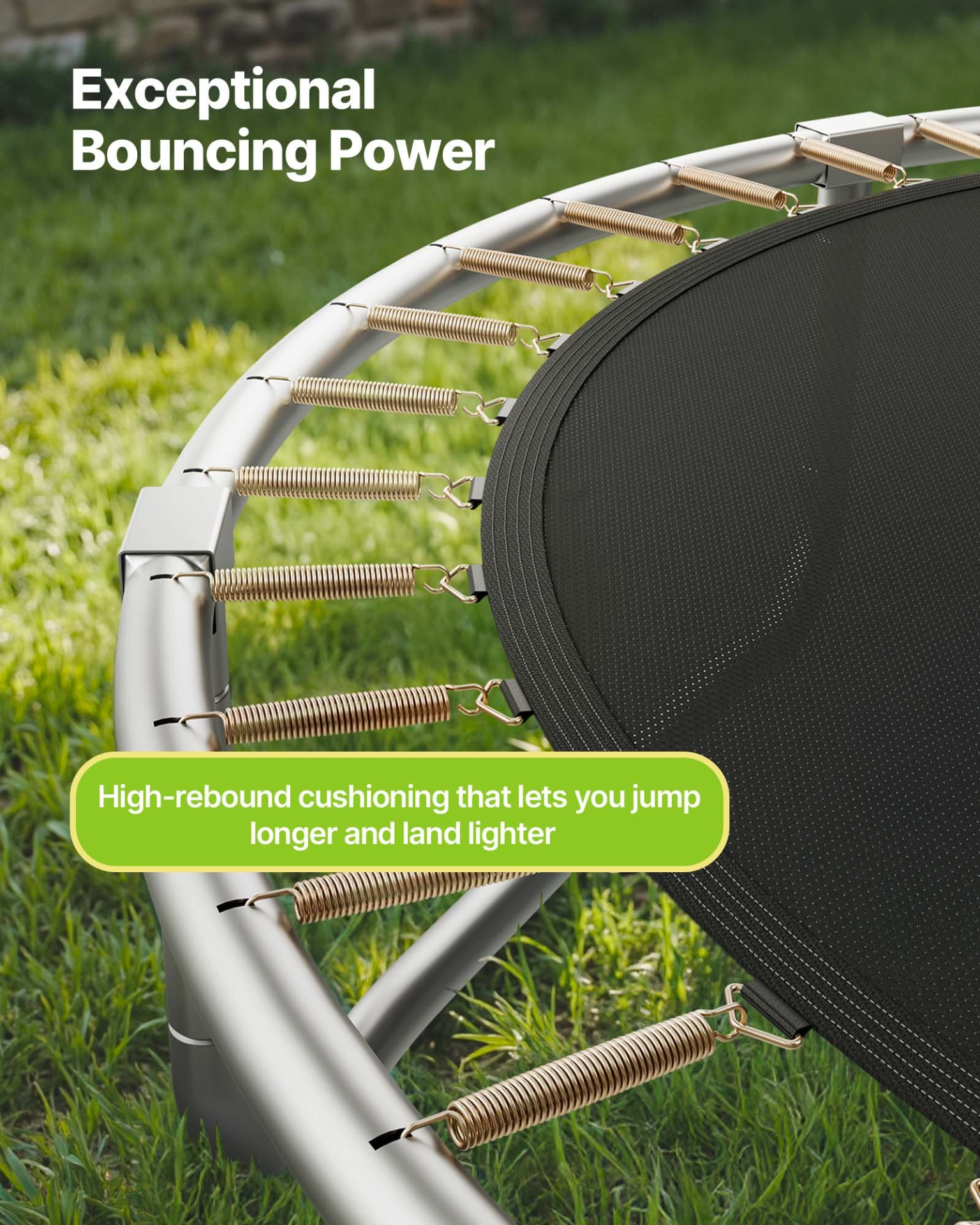 10FT Outdoor Trampoline with Safety Enclosure | Heavy-Duty Backyard Trampoline for Kids & Adults