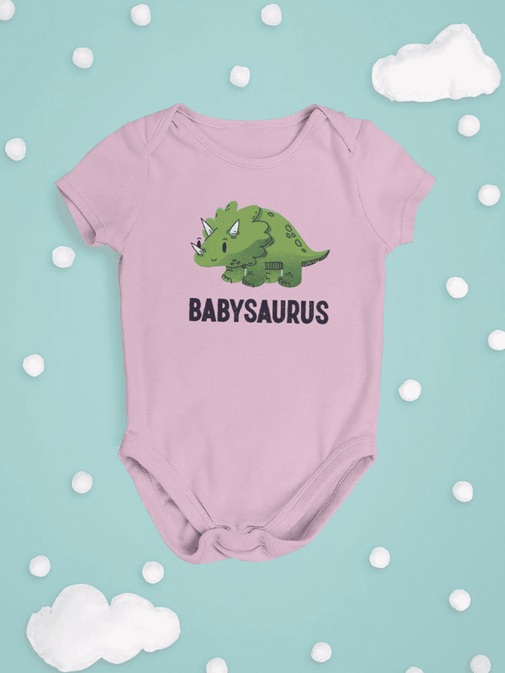 Babysaurus Bodysuit -SmartPrintsInk Designs - The Little Big Store