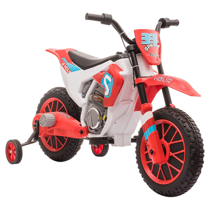 12V Kids Motorcycle Dirt Bike Electric Ride-On Toy off Road, Red