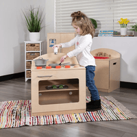 Children's Wooden Kitchen Stove for or Home Use - Safe, Kid Friendly Design