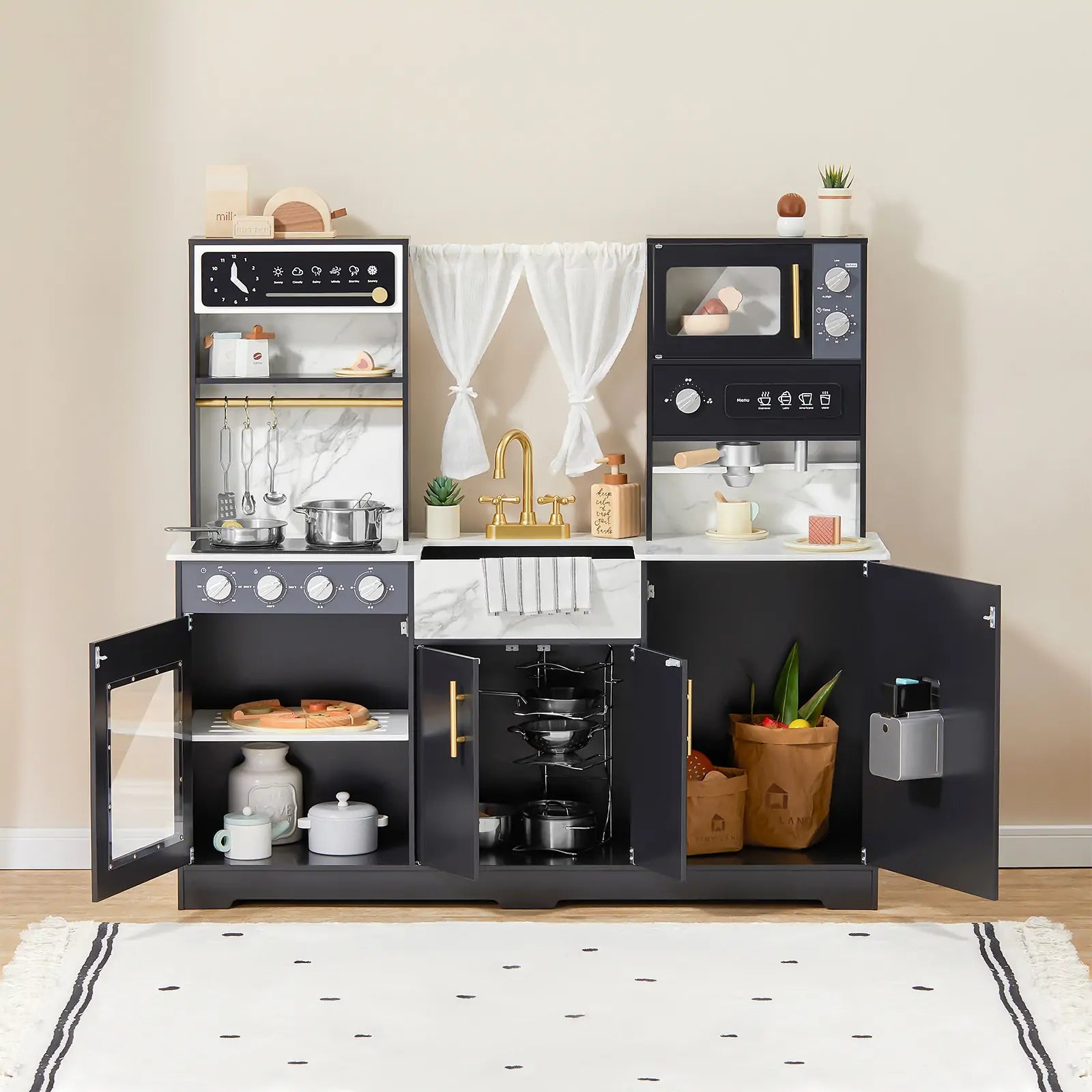 Tiny Land® Iconic Kitchen - Black - The Little Big Store
