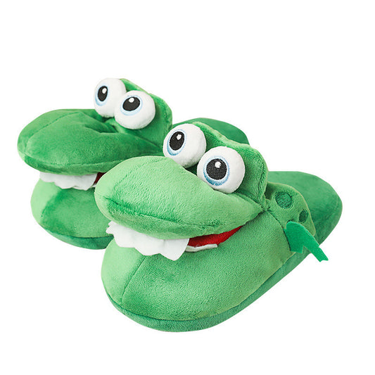 CrocCozy Crocodile Plush Slippers