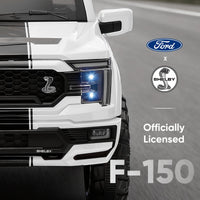 Electric Car for Kids, Licensed Ford-Shelby F-150 12V Ride on Truck Toys for Toddlers W/ Remote, 2-Hour Drive Time - White