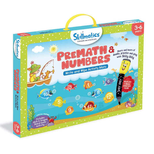 Pre-Math And Numbers - Build A Strong Foundation For Learning Math - Write and Wipe Activity Game For Kids - The Little Big Store