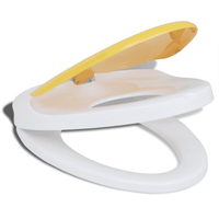 vidaXL White & Yellow Soft-close Toilet Seat Adults/Children - The Little Big Store