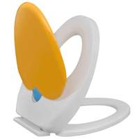 vidaXL White & Yellow Soft-close Toilet Seat Adults/Children - The Little Big Store