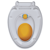 vidaXL White & Yellow Soft-close Toilet Seat Adults/Children - The Little Big Store