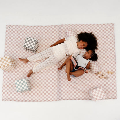 Checker Gumdrop Organic Cotton Mat - The Little Big Store