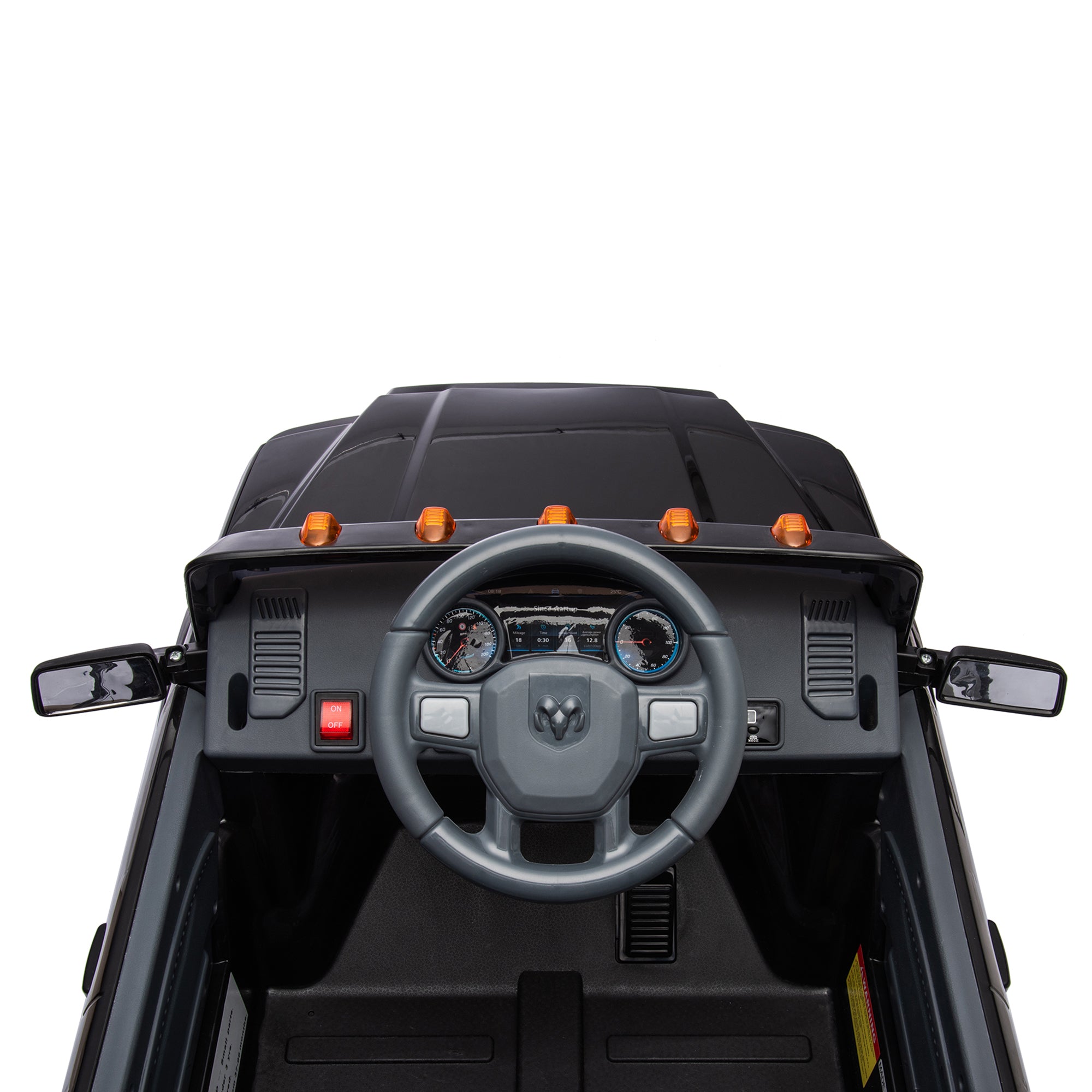 RAM PowerHauler™ 12V Licensed Ride-On Pickup Truck – Electric Kids Truck with Remote Control, Bluetooth & All-Terrain Tires