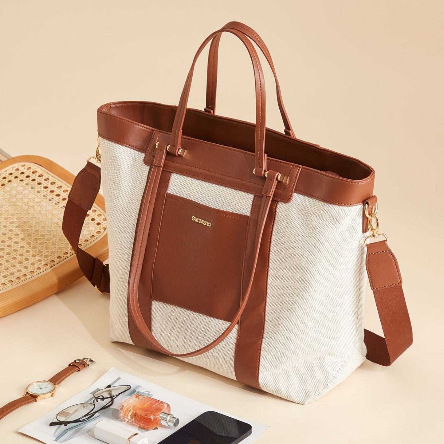 Mom Mode Everyday Tote Bag Stylish, Spacious & Practical for Busy Moms