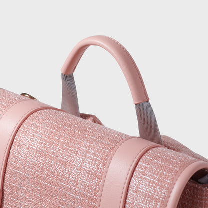 🎒 ChicWeave Tweed Diaper Backpack 🍼 – Stylish & Durable Baby Bag for Trendy Parents