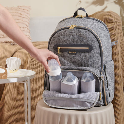 👜 TweedTote Convertible Diaper Backpack 🎒 – Chic 2-in-1 Baby Bag for Stylish Moms on the Go