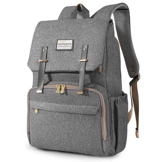 🎒 UrbanTote Canvas Diaper Backpack 🍼 – Durable & Stylish Baby Bag for On-the-Go Moms