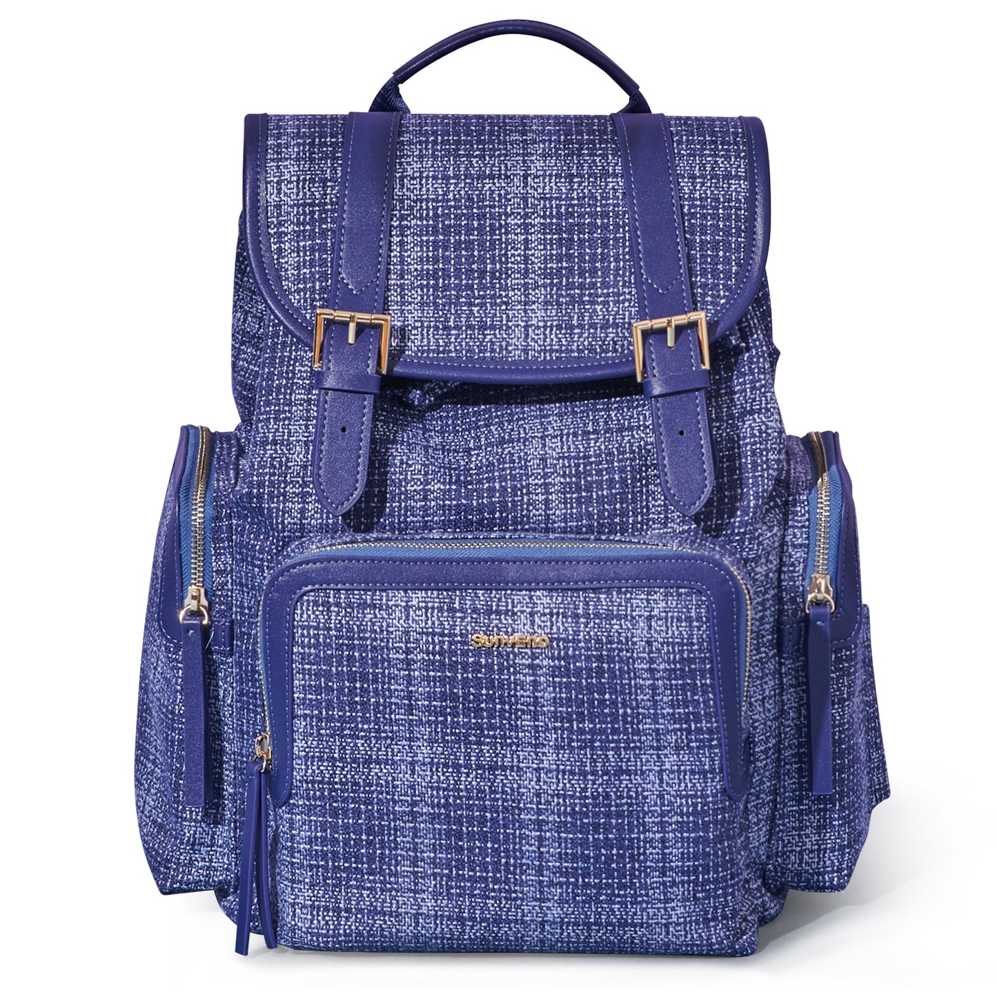 🎒 ChicWeave Tweed Diaper Backpack 🍼 – Stylish & Durable Baby Bag for Trendy Parents