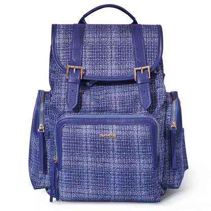 🎒 ChicWeave Tweed Diaper Backpack 🍼 – Stylish & Durable Baby Bag for Trendy Parents