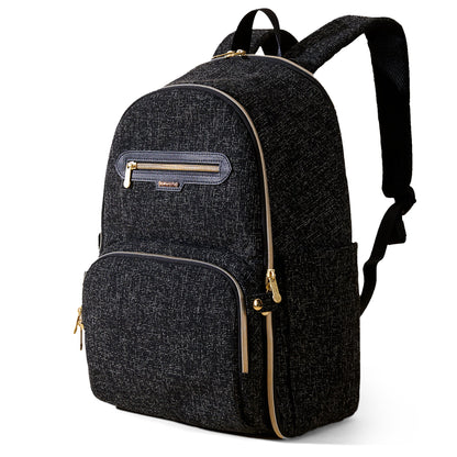 👜 TweedTote Convertible Diaper Backpack 🎒 – Chic 2-in-1 Baby Bag for Stylish Moms on the Go
