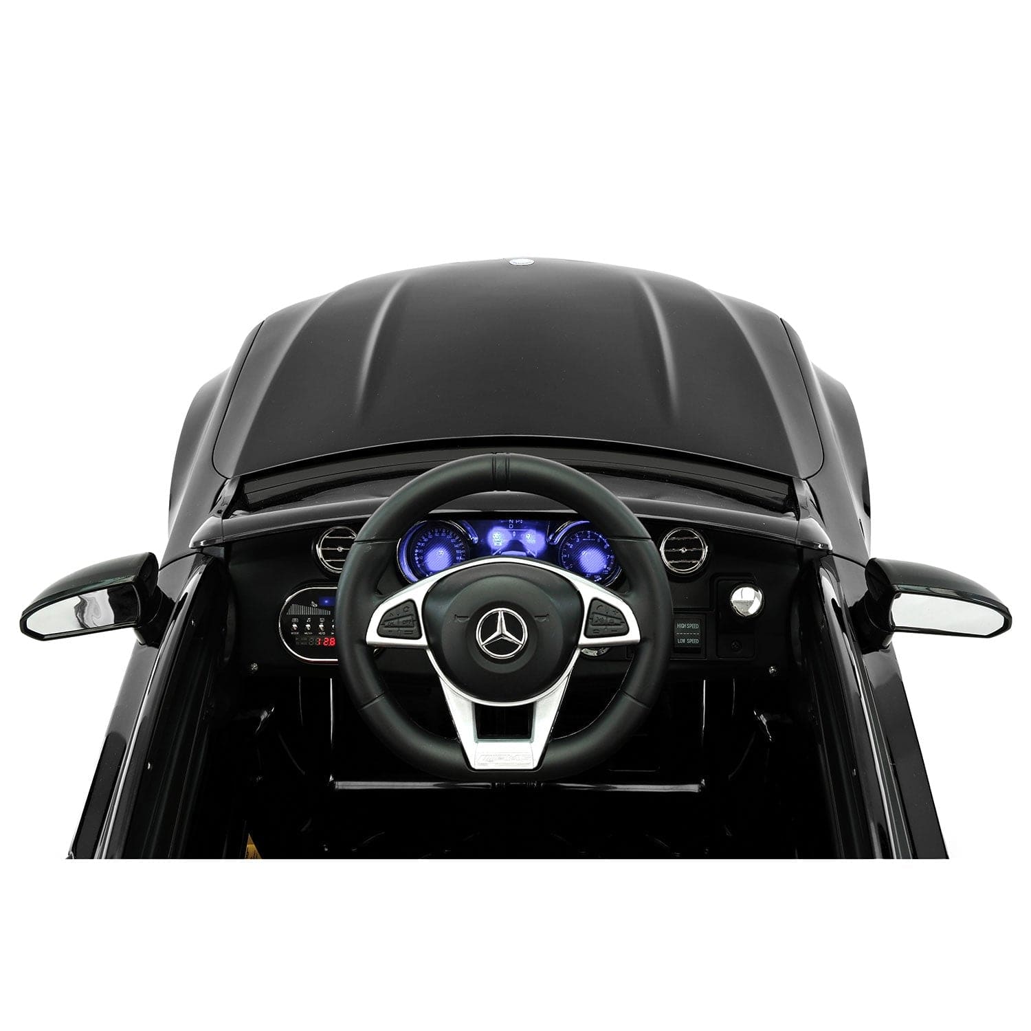 Mercedes C63S 12V Kids Ride-On Car with R/C Parental Remote | Black - The Little Big Store