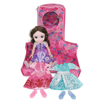Magic Princess Talking Interactive Play Doll with Carrying Case and Accessories | Brown Hair - The Little Big Store