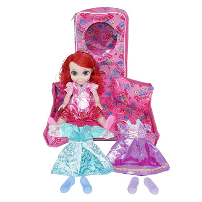 Magic Princess Talking Interactive Play Doll with Carrying Case and Accessories | Red Hair - The Little Big Store