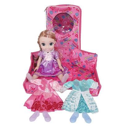 Magic Princess Talking Interactive Play Doll with Carrying Case and Accessories | Rose Gold Hair - The Little Big Store
