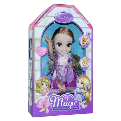 Magic Princess Talking Interactive Play Doll with Carrying Case and Accessories | Rose Gold Hair - The Little Big Store
