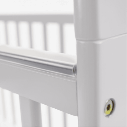 2-in-1 Convertible Cradle & Mini Crib with Mattress, White - The Little Big Store