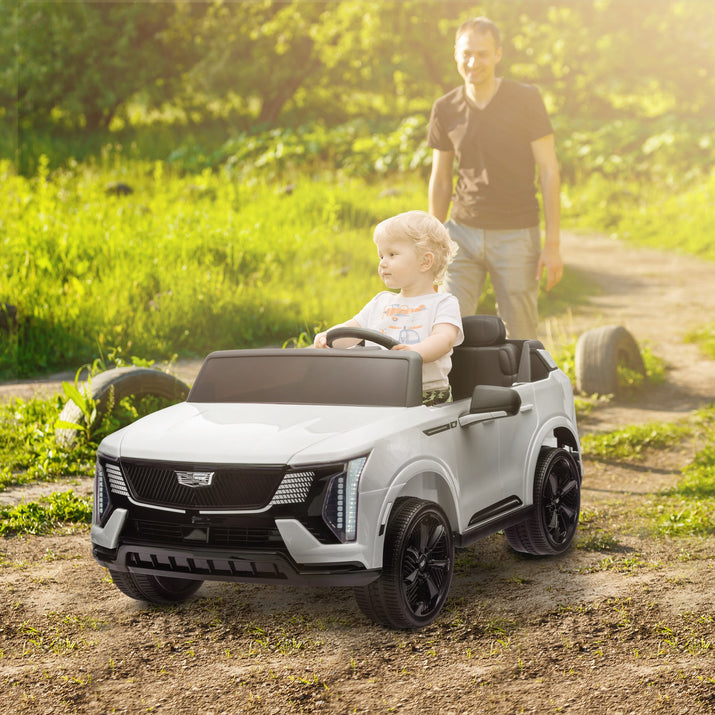 2-Seater Ride on Truck, 12V 10AH Cadillac Escalade IQ 2025 Kids Electric Ride-On Car - The Little Big Store