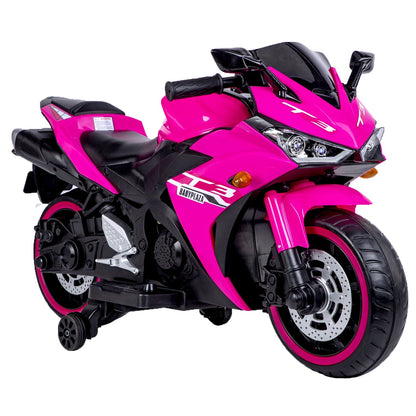 kids motorcycle,12V motorcycle for kids 3 4 5 6 years Boys Girls 12v7ah kids motorcycle ride on toy with Training Wheels/manual throttle/ drive by hand /Lighting wheels - The Little Big Store