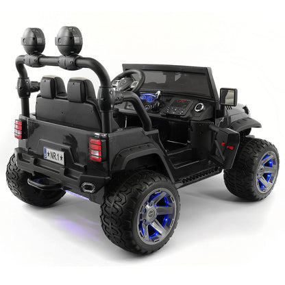 Trail Explorer 24V Kids Ride-On Car Truck with R/C Parental Remote | Black - The Little Big Store