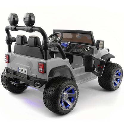 Trail Explorer 24V Kids Ride-On Car Truck with R/C Parental Remote | Gray - The Little Big Store