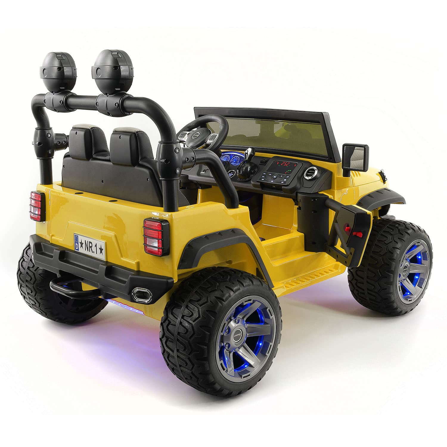 Trail Explorer 24V Kids Ride-On Car Truck with R/C Parental Remote | Yellow - The Little Big Store