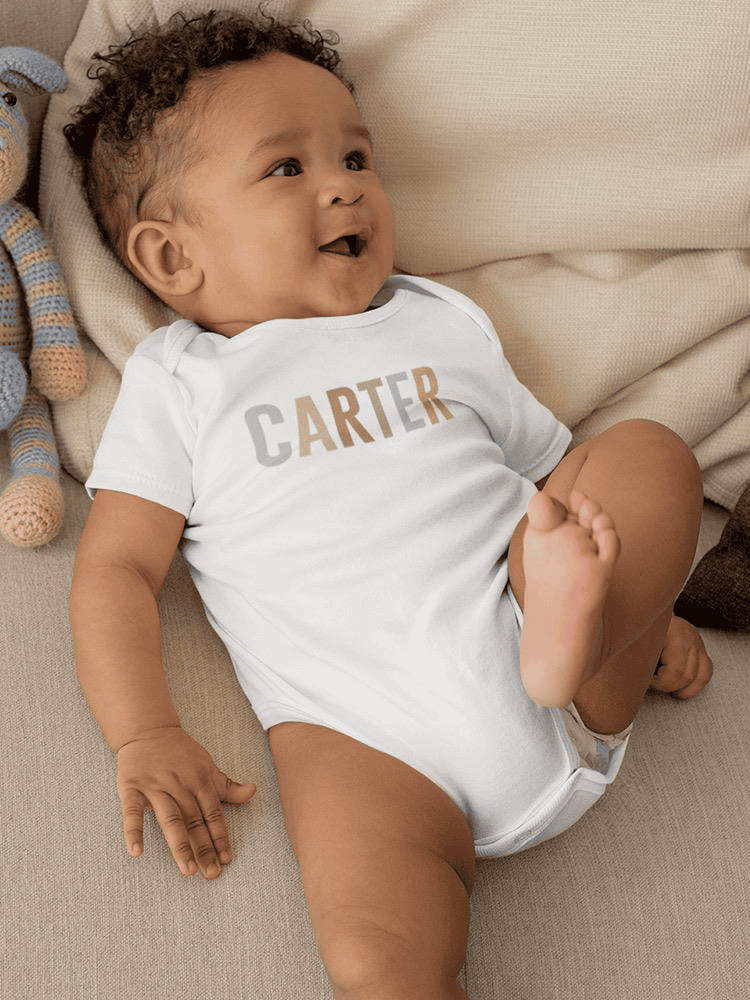 Colorful Custom Name Bodysuit -Custom Designs - The Little Big Store