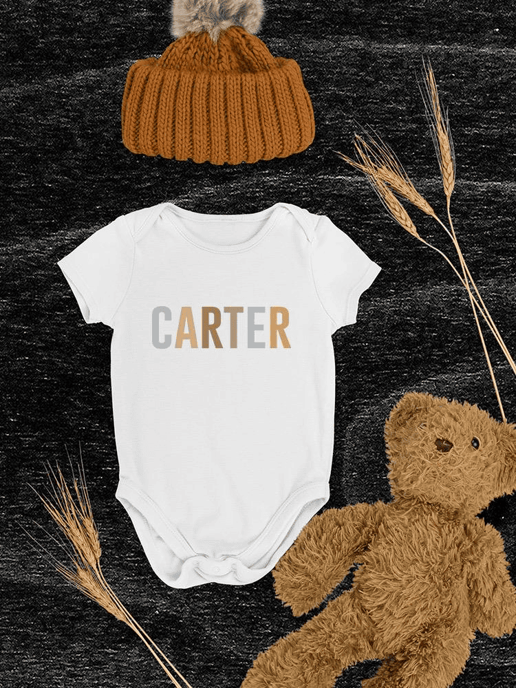 Colorful Custom Name Bodysuit -Custom Designs - The Little Big Store