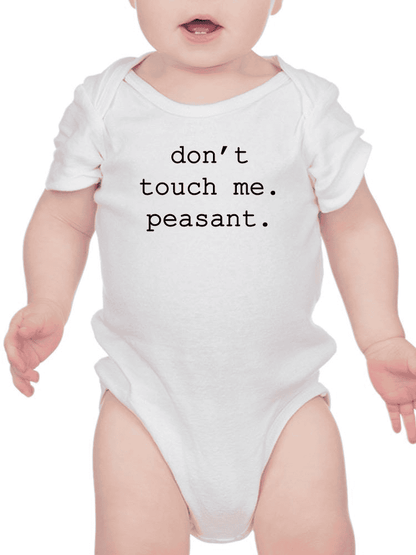 Don't Touch Me Peasant Bodysuit -SmartPrintsInk Designs - The Little Big Store