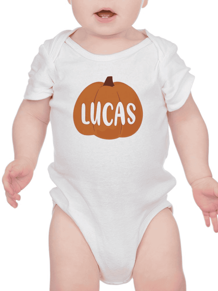 Custom Name Pumpkin Bodysuit -Custom Designs - The Little Big Store