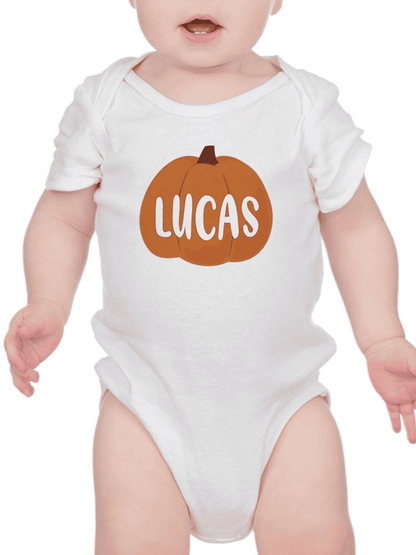 Custom Name Pumpkin Bodysuit -Custom Designs - The Little Big Store