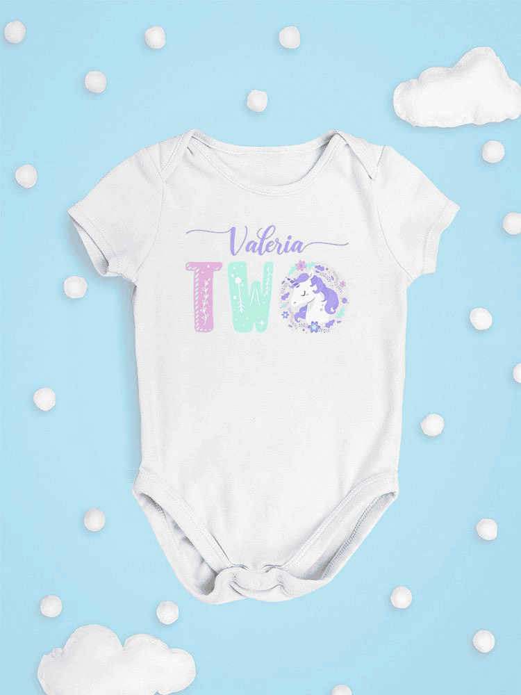 Custom Name And Number Bodysuit -Custom Designs - The Little Big Store