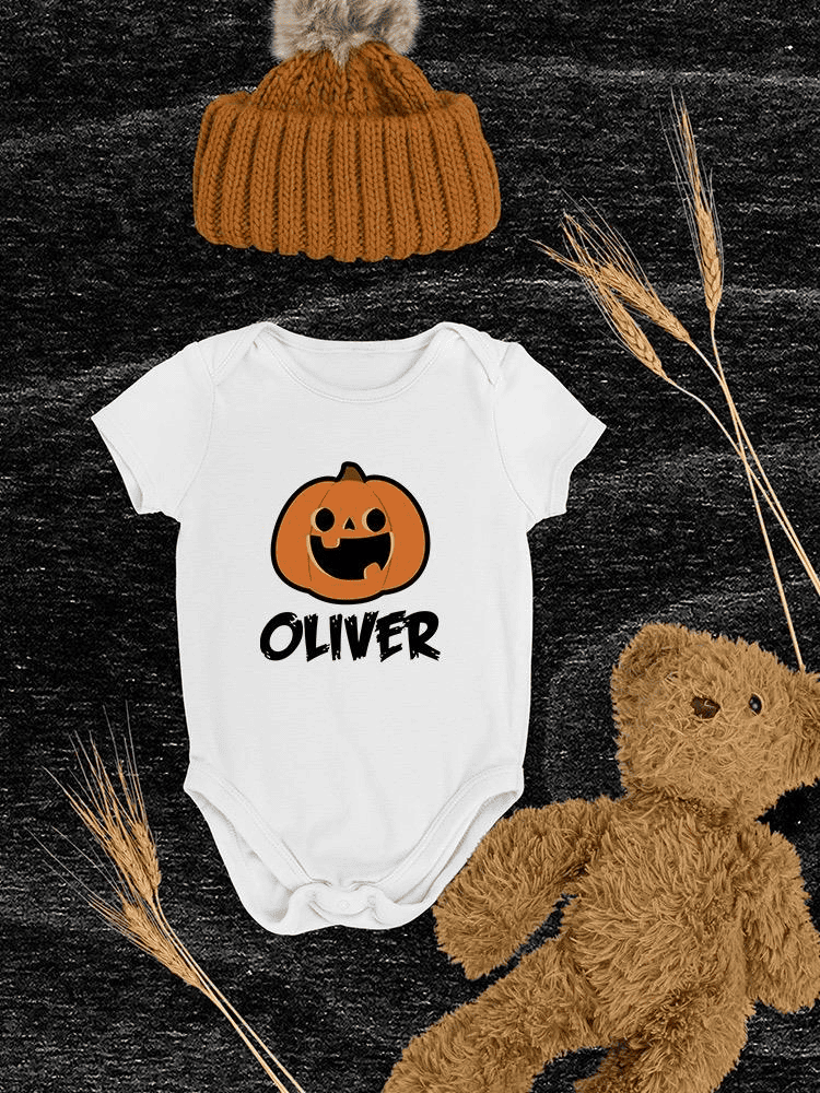 Pumpkin Patch™ Custom Name Bodysuit