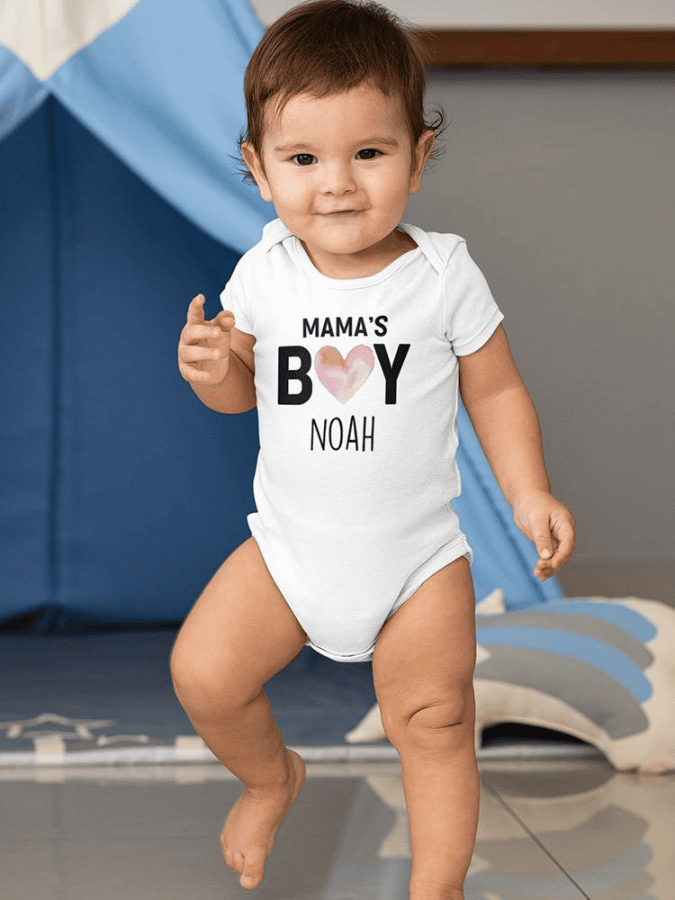 Mama's Boy Name Bodysuit -Custom Designs - The Little Big Store